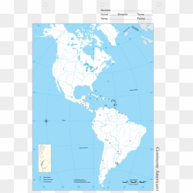 Map,area,sky - Most Used Social Media In Each Country, HD Png Download - south america png
