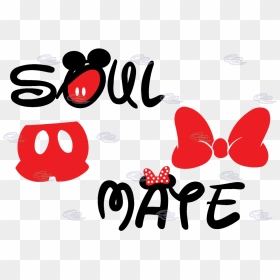 Soul Mate Mickey Mouse Pants Minnie Mouse Bow - Drawing Mickey Mouse Backgrounds, HD Png Download - minnie bow png
