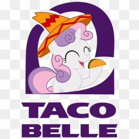 Taco Belle Taco Text Purple Vertebrate Violet Cartoon - Love Taco Bell, HD Png Download - taco bell png