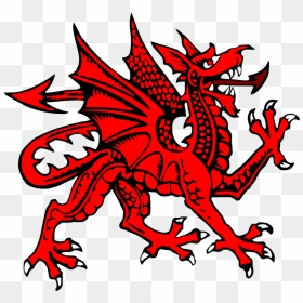 Red Dragon Welsh Flag, HD Png Download - red dragon png