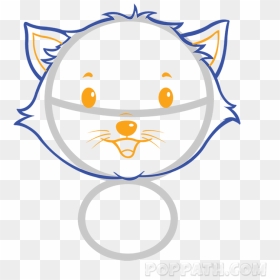 Drawing Cat Mouth - Cartoon, HD Png Download - open mouth png