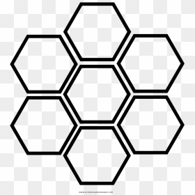 Hex Grid Coloring Page - Hexagon Grid, HD Png Download - hex grid png