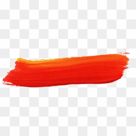 Transparent Paint Swipe Png - Red Orange Paint Brush Stroke Png, Png Download - paint swipe png