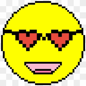 Heart Face Emoji - Spreadsheet Pixel Art Emoji, HD Png Download - minecraft heart png