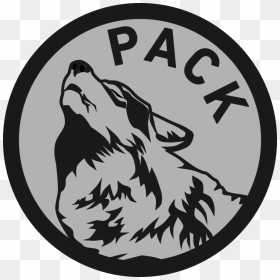 Howling Wolf Logo Png , Png Download - Howling Wolf Pack Logo, Transparent Png - black wolf png