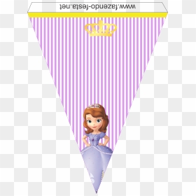 Bandeirinhas Para Aniversário Da Princesa Sofia, HD Png Download - princesa sofia png
