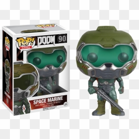 Funko Doom , Png Download - Space Marine Funko Pop, Transparent Png - doom png