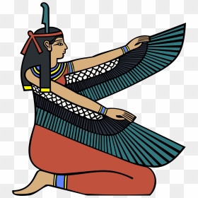 Egypt Clipart Egyptian God - Maat Egyptian Goddess, HD Png Download - pharaoh png