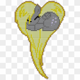 Mlp Minecraft Heart Pixel Art Template, HD Png Download - minecraft heart png