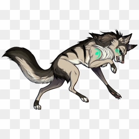 Wolves Transparent Magical Picture Black And White - Magic Wolf Transparent, HD Png Download - black wolf png