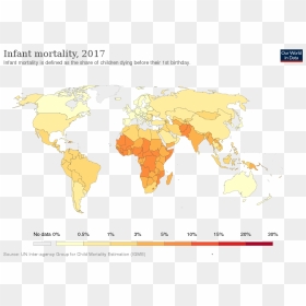 Infant Mortality Rate World Map, HD Png Download - dark souls you died png