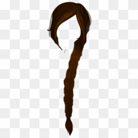 Braid Over Shoulder Drawing, HD Png Download - braid png