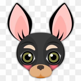 Black Chihuahua Emoji, HD Png Download - dog emoji png