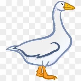 Coloured Clip Arts - Goose Black And White, HD Png Download - goose png