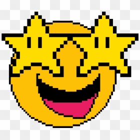 The Grinning Star Emoji - Star Pixel Art Png, Transparent Png - star emoji png