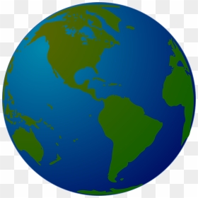 Globe Facing North And South America Vector Drawing - World Svg, HD Png Download - south america png