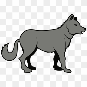 Line Art,wildlife,canidae - Wolf Clipart Png, Transparent Png - black wolf png