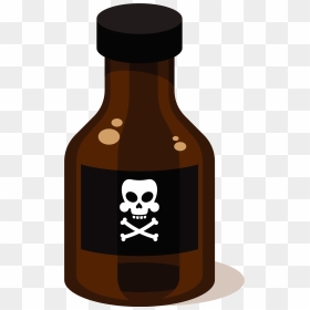 Glass Bottle, HD Png Download - poison png
