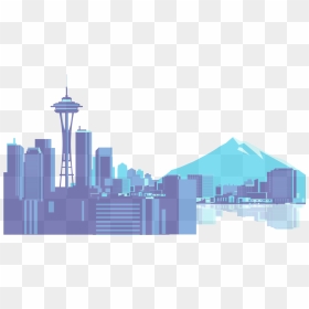 Seattle Skyline Icon - Seattle Vector, HD Png Download - seattle skyline png