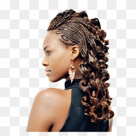 Transparent Hair Braid Png - African Hair Girl Png, Png Download - braid png