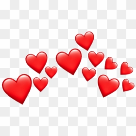 #red #heart #filter #hearts #redheart #emoji - Heart Emoji Transparent Background, HD Png Download - red heart emoji png