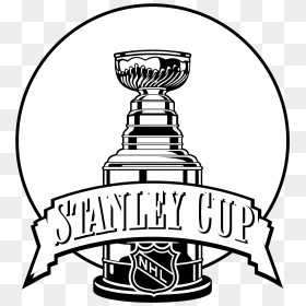 Stanley Cup 2001 Logo Black And White - Line Art Stanley Cup, HD Png Download - stanley cup png