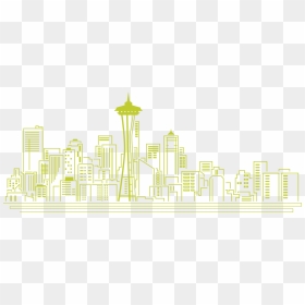 Seattle Skyline - Illustration, HD Png Download - seattle skyline png