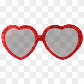 Clipart Sunglasses Red Heart - Heart Shaped Sunglasses Transparent, HD Png Download - red heart emoji png