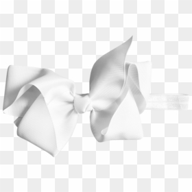 Image Of White Big Bow Baby Headbands - Satin, HD Png Download - white bow png