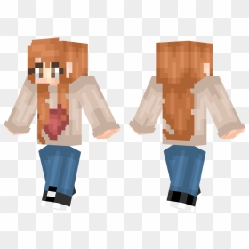 Minecraft Character Long Hair, HD Png Download - minecraft heart png