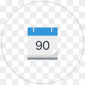 90 Day Icon - 90 Day Calendar Icon, HD Png Download - calendar icon png transparent