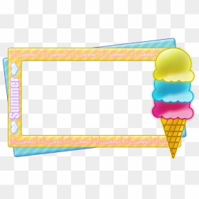 Ice Cream Frame Background Png - Png Ice Cream Frames, Transparent Png - cool frame png