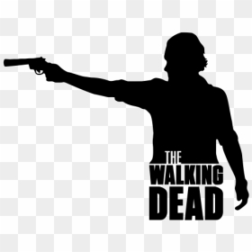 Rick Grimes Daryl Dixon Michonne Carl Grimes Clip Art - Walking Dead Rick Silueta, HD Png Download - rick grimes png
