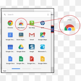 Chrome Store Icon - Google Apps Drop Down Menu, HD Png Download - chrome icon png