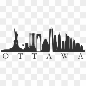 Ottawa Silhouette Clipart , Png Download - Free New York City Skyline Drawing, Transparent Png - seattle skyline png