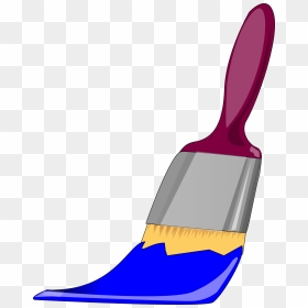 Paintbrush Paint Blue - Paint Brush Clipart, HD Png Download - paint swipe png