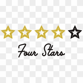 Four Stars Out Of Five Clipart , Png Download - Four Star Of Five, Transparent Png - five star png