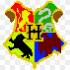 Transparent Hogwarts Clipart - Harry Potter Pixel Art, HD Png Download - gryffindor crest png