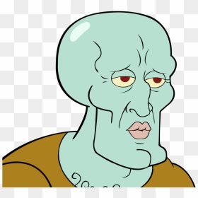 Pics Of Squidward Best The Mysterious Mr Enter Wiki - Handsome Squidward, HD Png Download - dank png