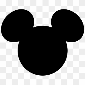 Mickey Mouse Minnie Mouse The Walt Disney Company Clip - Silhouette Mickey Mouse Head, HD Png Download - minnie mouse bow png