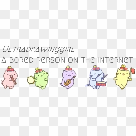 Bored Person On The Internet - Banner Kawaii, HD Png Download - pink banner png