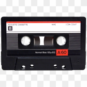 Audio Cassette Png Free Background - Transparent Background Cassette Tape Png, Png Download - cassette png
