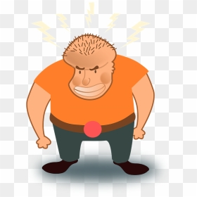 Hunched Mad, Man, Angry, Cartoon, Belt, Hunched - Angry Mad Man Cartoon, HD Png Download - angry man png