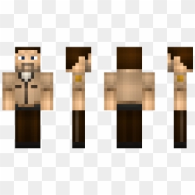 Minecraft Face Mask Skin, HD Png Download - rick grimes png