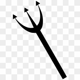 Devil Halloween Polearm Png - Transparent Clipart Png Devil Icon, Png Download - devil pitchfork png