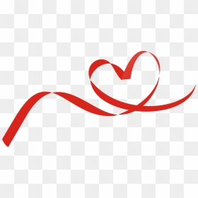 Heart Ribbon Transparent & Png Clipart Free Download - Red Ribbon Heart Png, Png Download - red heart emoji png