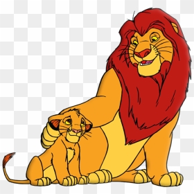 Lion King - Lion And Cub Clipart, HD Png Download - lion king png