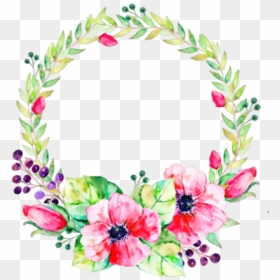 #kpop #flower #circle #frame #border #overlap #roses - Best Friend Bday Greeting Card, HD Png Download - flower circle png