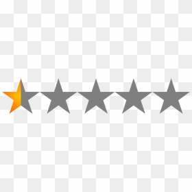 0.5 Star Rating, HD Png Download - five star png