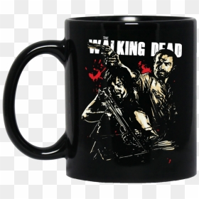 The Walking Dead Mug Rick Grimes Daryl Dixon Coffee - Daryl Dixon, HD Png Download - rick grimes png